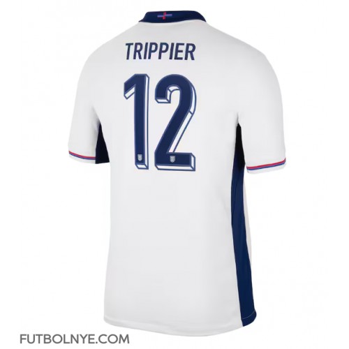 Camiseta Inglaterra Kieran Trippier #12 Primera Equipación Eurocopa 2024 manga corta